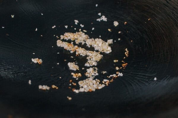 Stir-Fried Green Beans with Pork and Chinese Olive Vegetable, by thewoksoflife.com