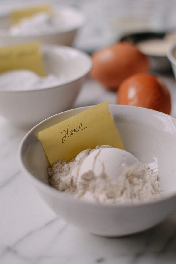 flour for Cantonese Steamed Custard Buns (Nai Wong Bao), by thewoksoflife.com