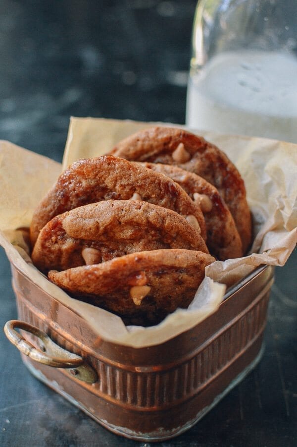 Peanut Butter and Jelly Cookies, by thewoksoflife.com