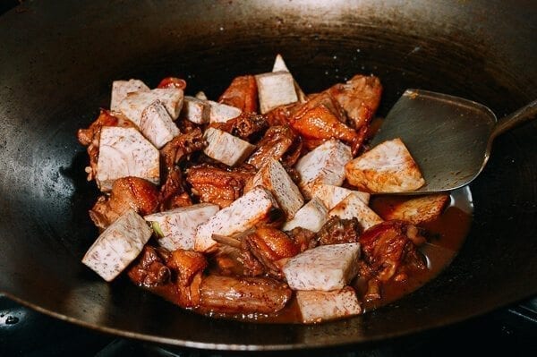 Braised Duck with Taro, by thewoksoflife.com