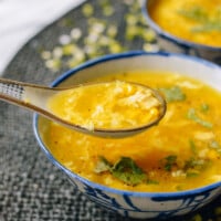 Chicken Corn Egg Drop Soup, by thewoksoflife.com