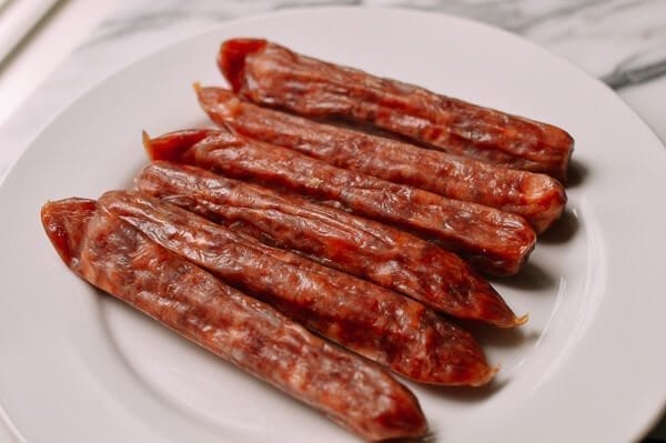 Chinese Sausage Buns (Lop Cheung Bao), by thewoksoflife.com