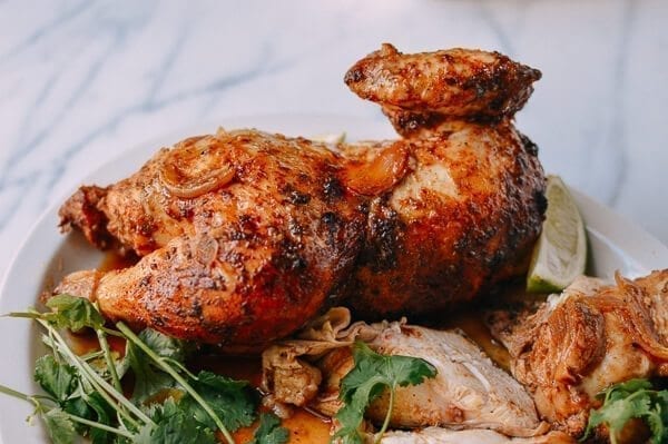 Peruvian Chicken & Green Sauce, by thewoksoflife.com