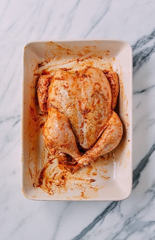 Peruvian Chicken & Green Sauce, by thewoksoflife.com