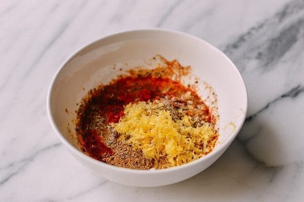 Peruvian Chicken & Green Sauce, by thewoksoflife.com