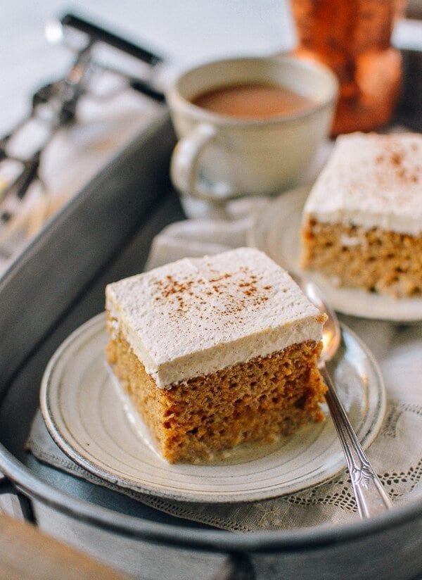 Pumpkin Tres Leches Cake, by thewoksoflife.com