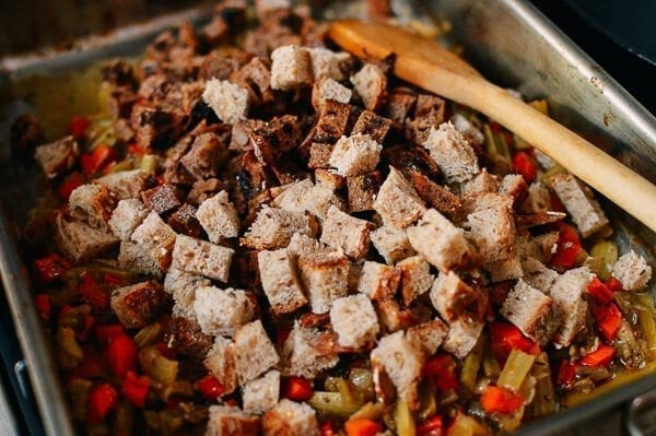 Herb Roasted Turkey Breast with Stovetop Stuffing, by thewoksoflife.com