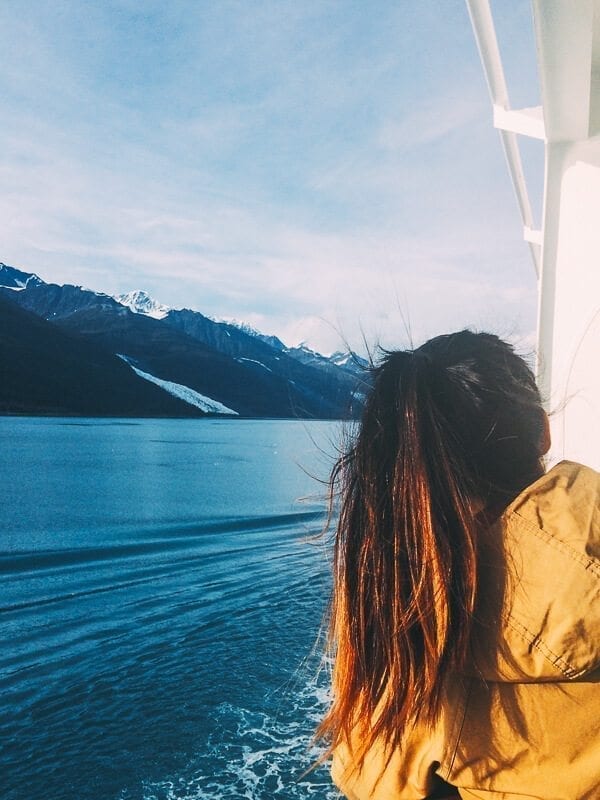 Looking out at Glacier Bay