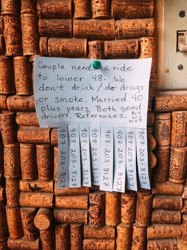 Roadhouse Talkeetna Bulletin Board