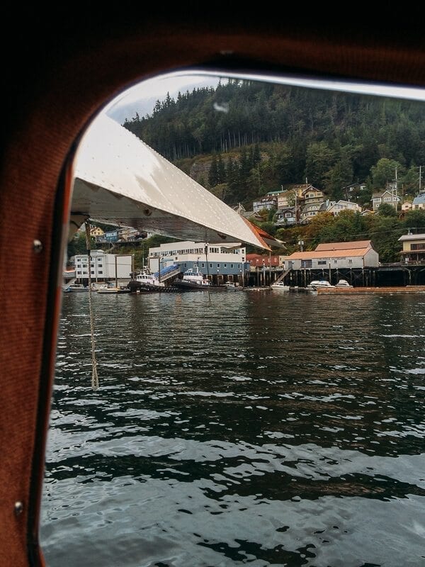 Taking off in a float plane