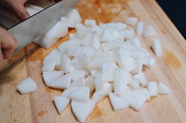 Braised Turnip Rice Bowls, by thewoksoflife.com