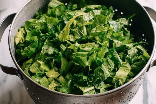 Chinese Mustard Greens, by thewoksoflife.com