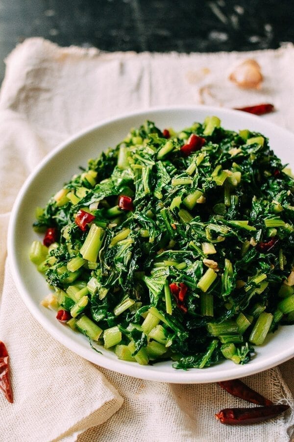 Chinese Mustard Greens, by thewoksoflife.com