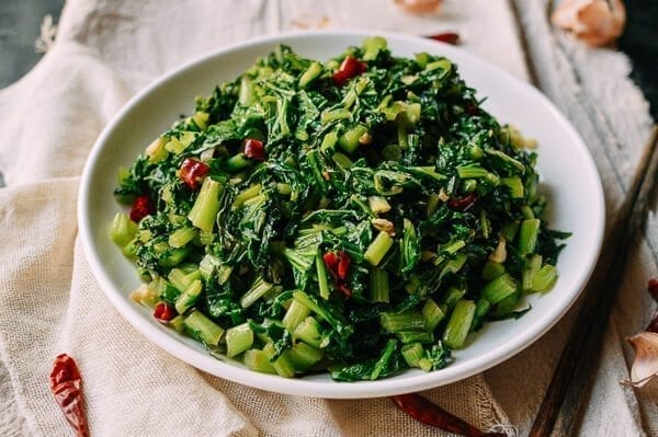 Chinese Mustard Greens, by thewoksoflife.com