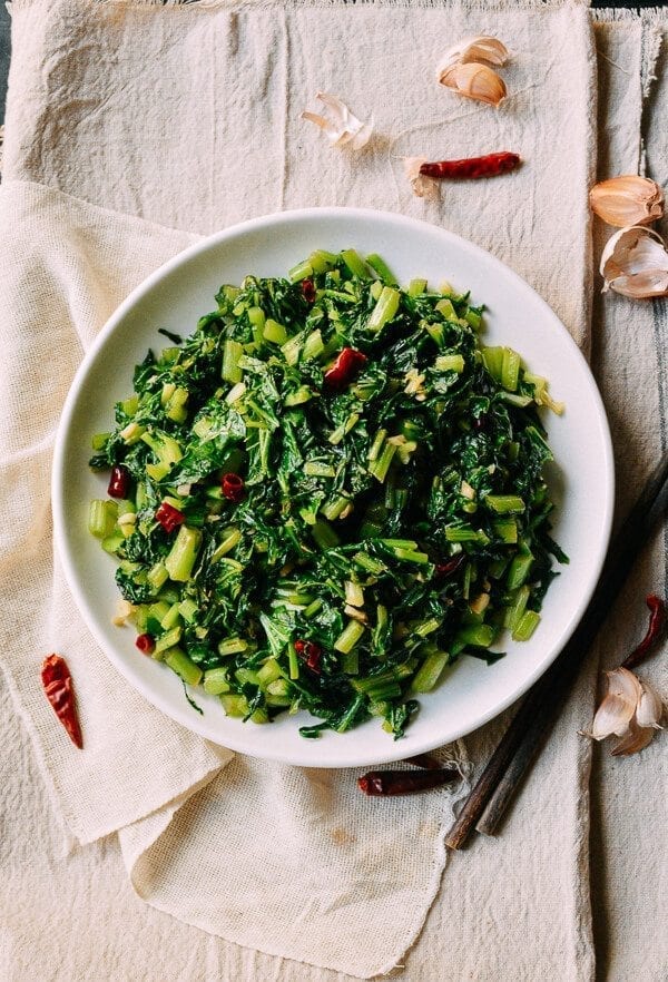 Chinese Mustard Greens, by thewoksoflife.com