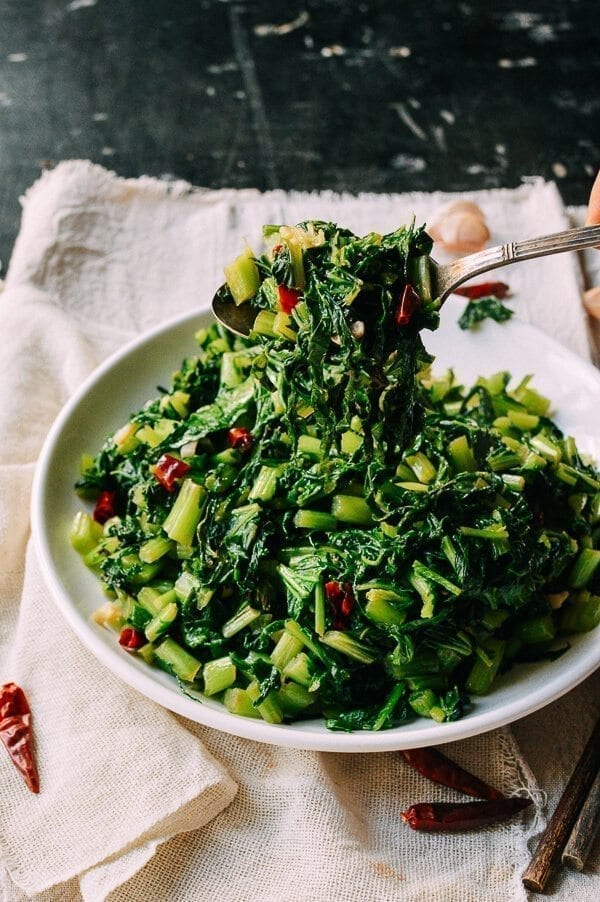 Chinese Mustard Greens, by thewoksoflife.com