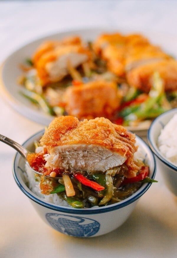 Polynesian Chicken - A Retro Chinese Restaurant Dish, by thewoksoflife.com