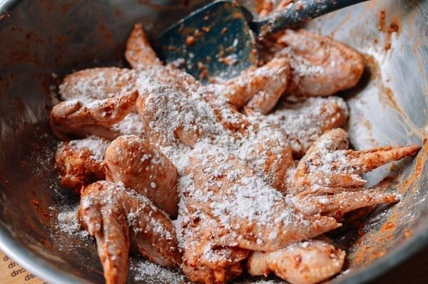 Spicy Fried Chicken Wings, by thewoksoflife.com