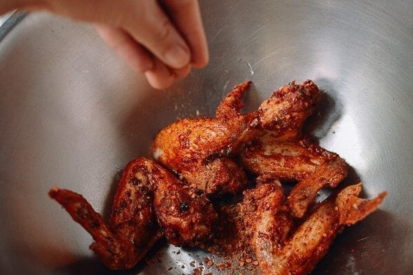Spicy Fried Chicken Wings, by thewoksoflife.com