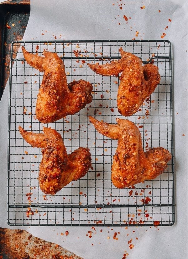 Spicy Fried Chicken Wings, by thewoksoflife.com