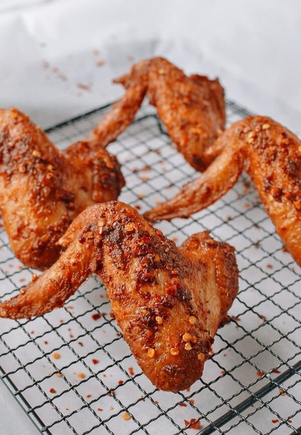 Spicy Fried Chicken Wings, by thewoksoflife.com