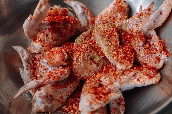 Spicy Fried Chicken Wings, by thewoksoflife.com