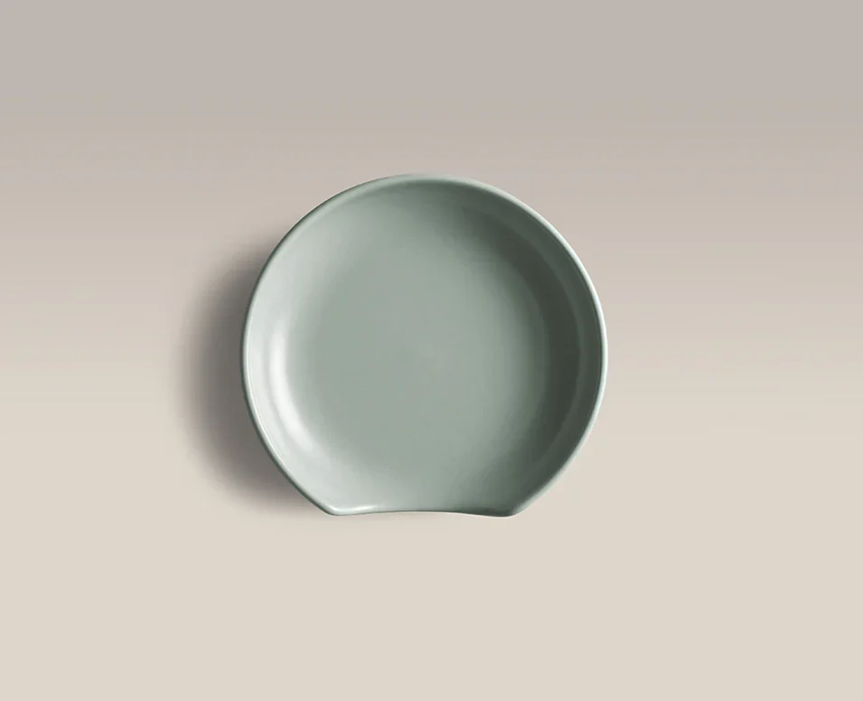 celadon colored spoon rest 