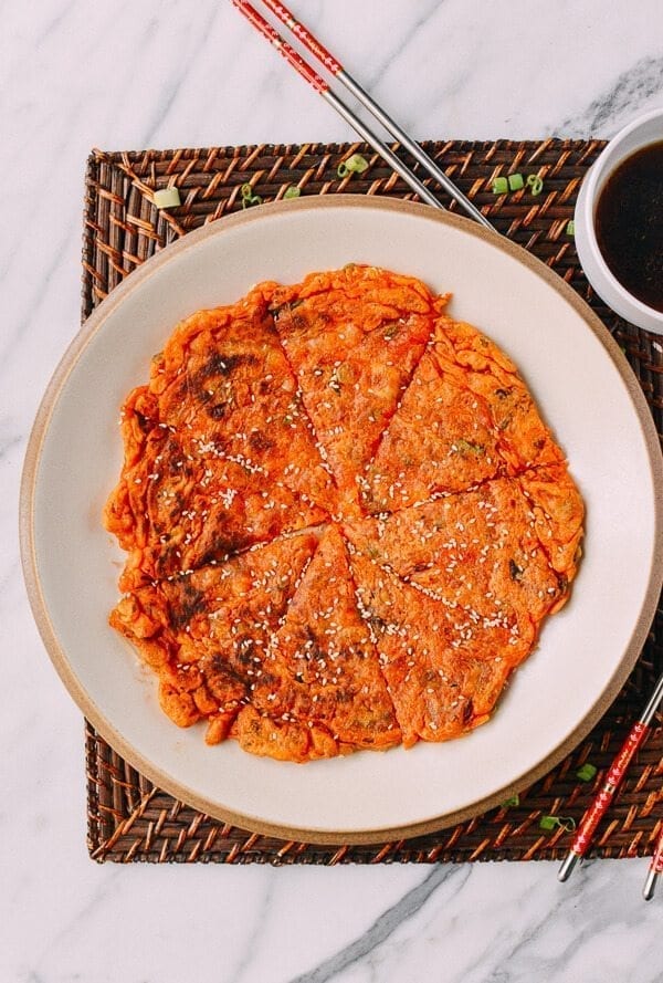 Kimchi Pancake, by thewoksoflife.com