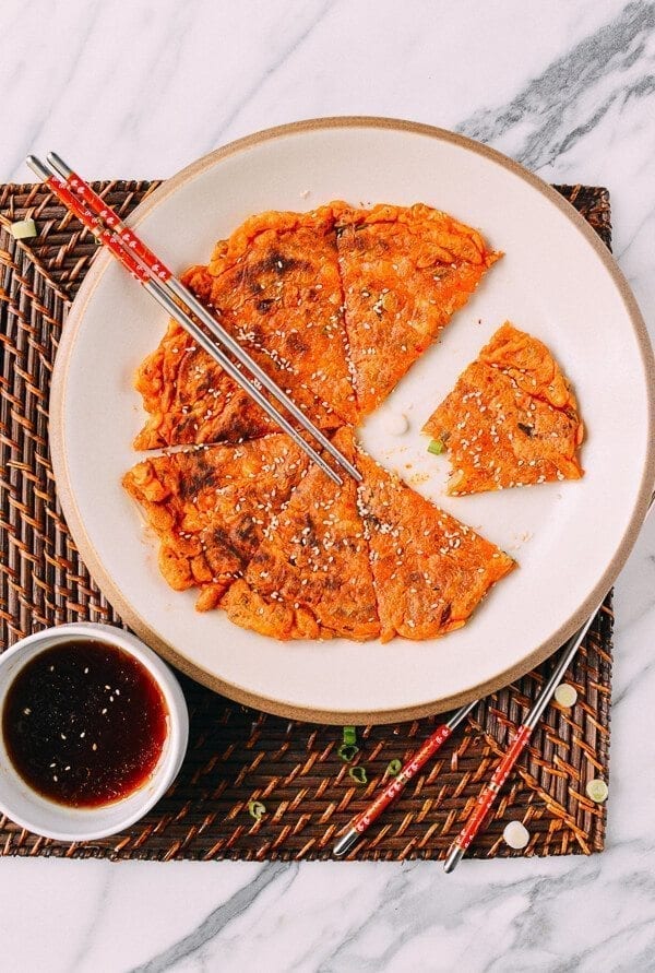 Kimchi Pancake, by thewoksoflife.com