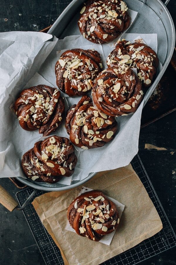 Chocolate Nutella Rolls, by thewoksoflife.com