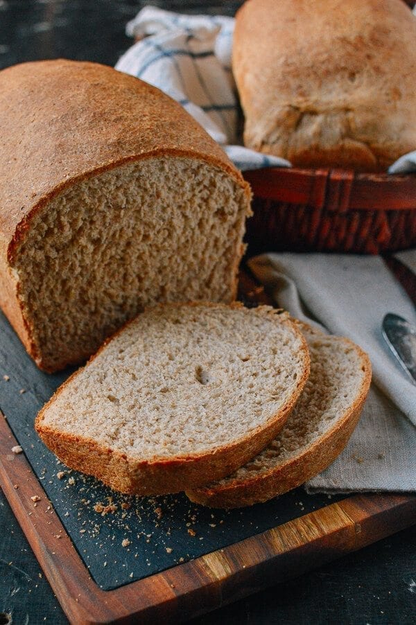 Perfect Whole Wheat Bread, by thewoksoflife.com