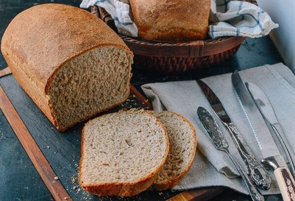 Perfect Whole Wheat Bread, by thewoksoflife.com