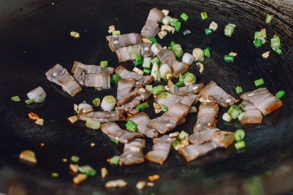 Braised Daikon with Salted Pork & Glass Noodles, by thewoksoflife.com