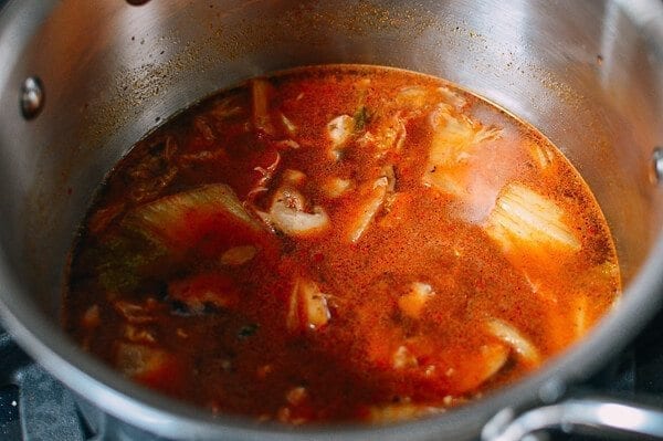 Quick and Easy Kimchi Ramen, by thewoksoflife.com