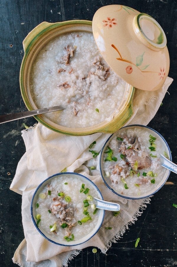 Pork Bone Congee, by thewoksoflife.com