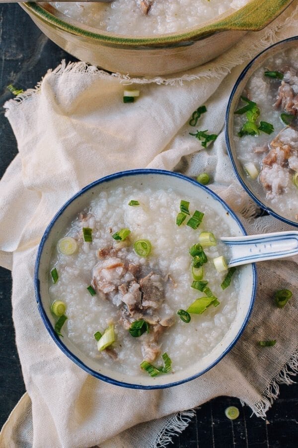 Pork Bone Congee, by thewoksoflife.com
