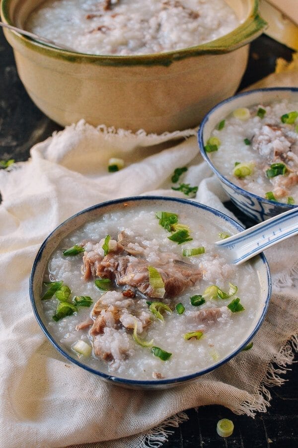 Pork Bone Congee, by thewoksoflife.com