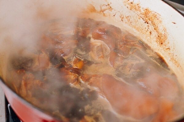 Braised Pork Trotters with Soybeans, by thewoksoflife.com