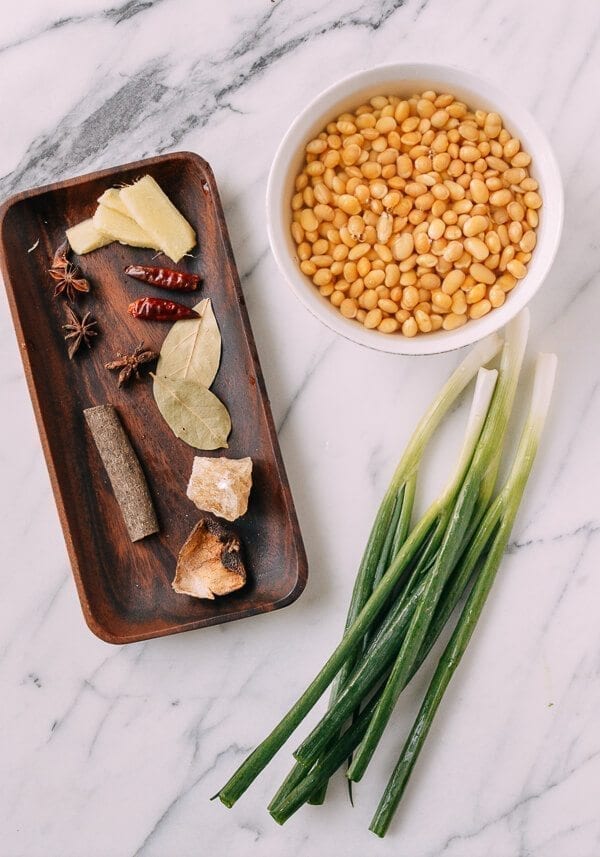 Braised Pork Trotters with Soybeans, by thewoksoflife.com