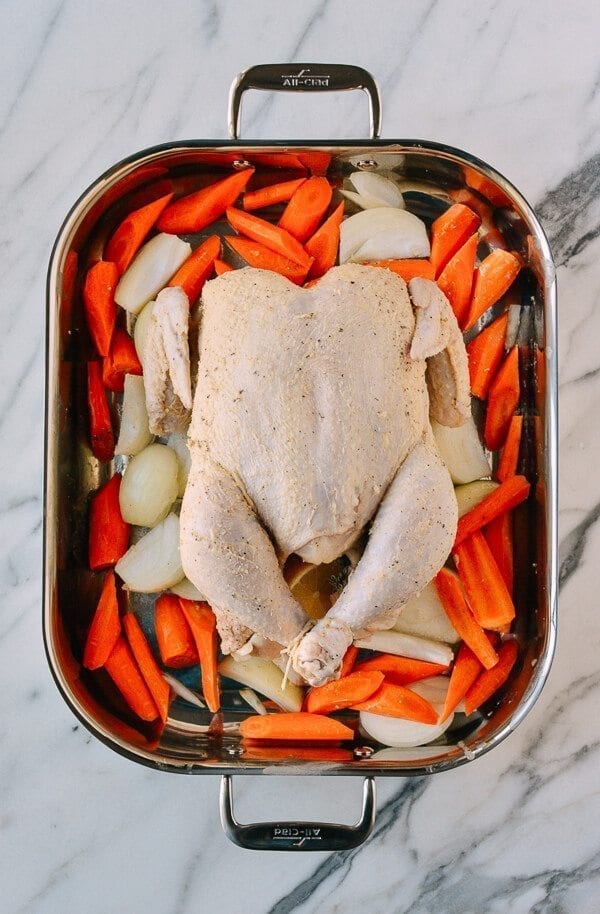 A 2-Part Recipe: Roast Chicken & Stock, by thewoksoflife.com