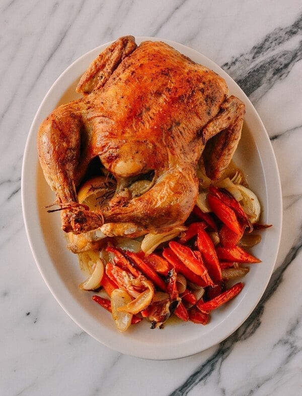 A 2-Part Recipe: Roast Chicken & Stock, by thewoksoflife.com