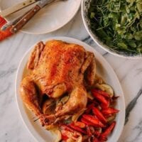 A 2-Part Recipe: Roast Chicken & Stock, by thewoksoflife.com