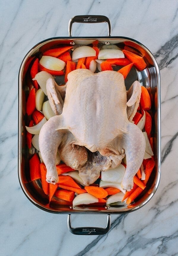 A 2-Part Recipe: Roast Chicken & Stock, by thewoksoflife.com