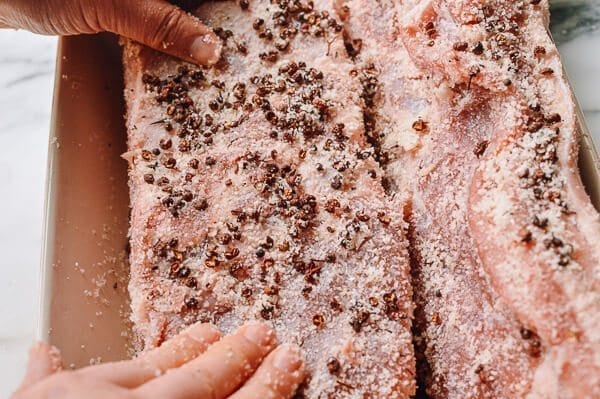 Homemade Chinese Salted Pork (腌咸肉), by thewoksoflife.com