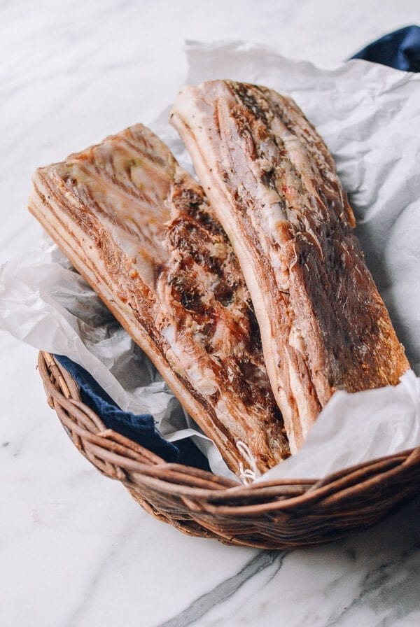 Homemade Chinese Salted Pork (腌咸肉), by thewoksoflife.com