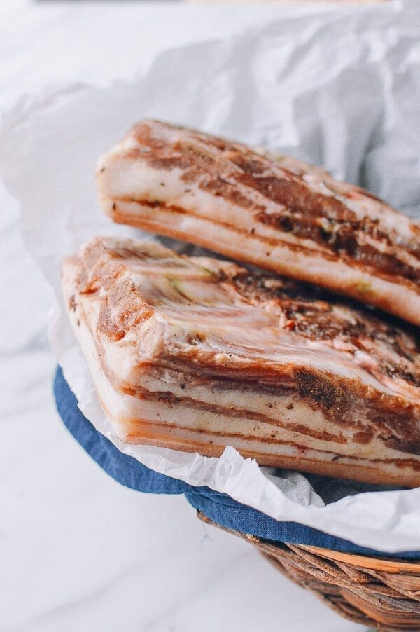 Homemade Chinese Salted Pork (腌咸肉), by thewoksoflife.com