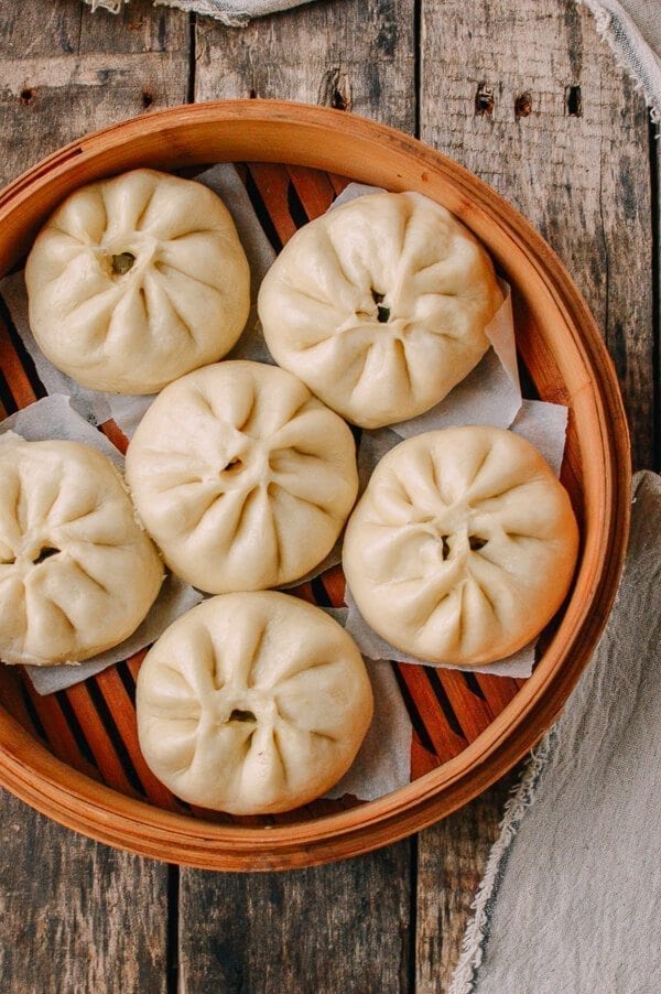 Steamed Vegetable Buns, by thewoksoflife.com