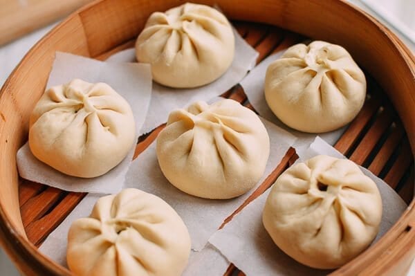 Steamed Vegetable Buns, by thewoksoflife.com