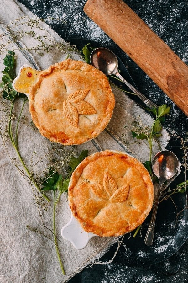 Chicken Pot Pie, by thewoksoflife.com