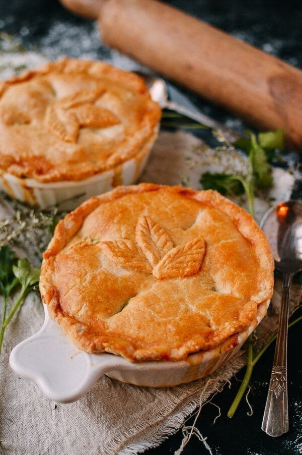 Chicken Pot Pie, by thewoksoflife.com